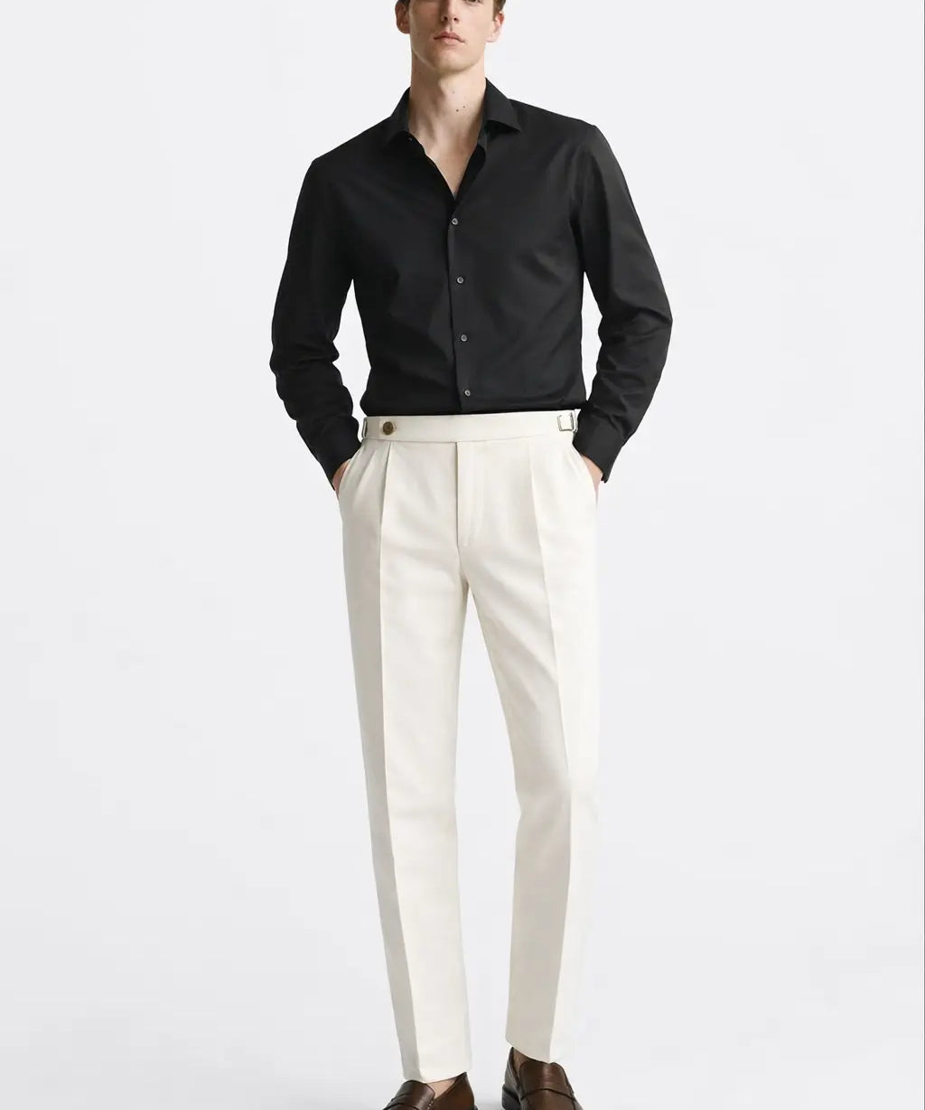 Signature pants shown in a lifestyle setting
