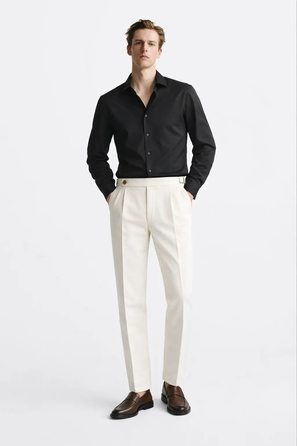 Signature pants shown in a lifestyle setting