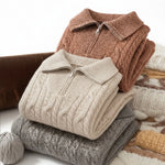 Close-up detail of Thick Cashmere Limited Edition, fabric detail