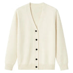 Front view of Beige Thornwell Cardigan