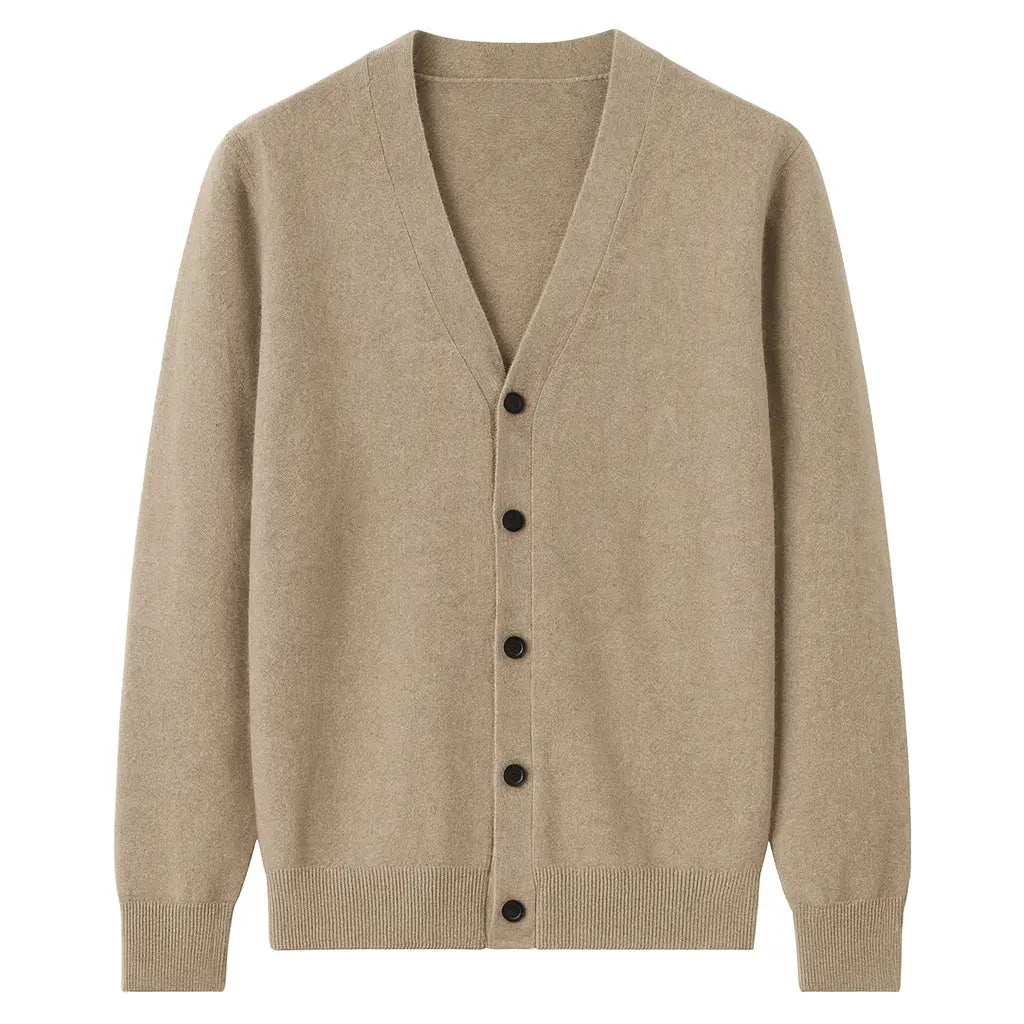 Front view of Brown Thornwell Cardigan