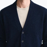 Thornwell Cardigan shown in a lifestyle setting, side angle view