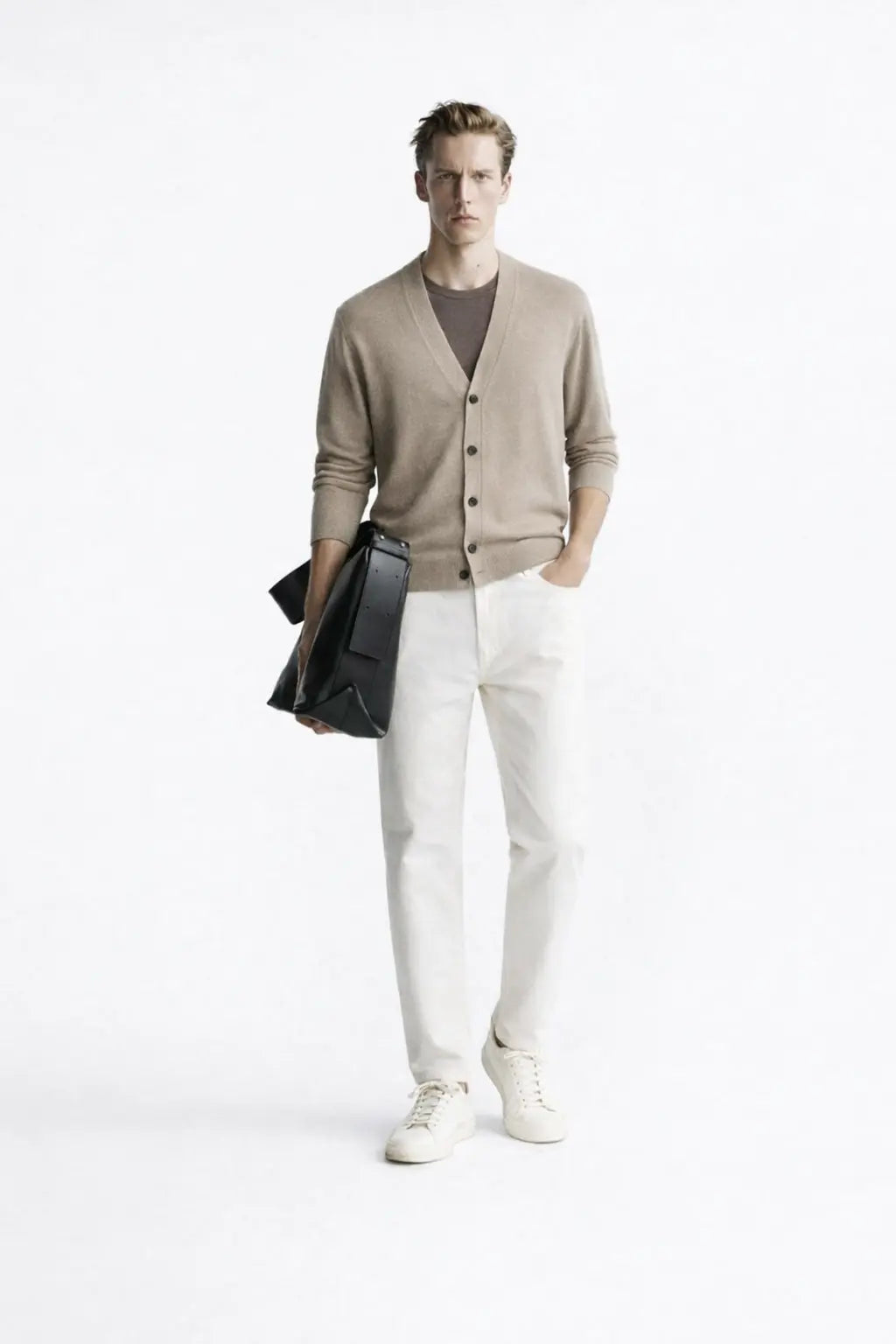 Thornwell Cardigan shown in a lifestyle setting