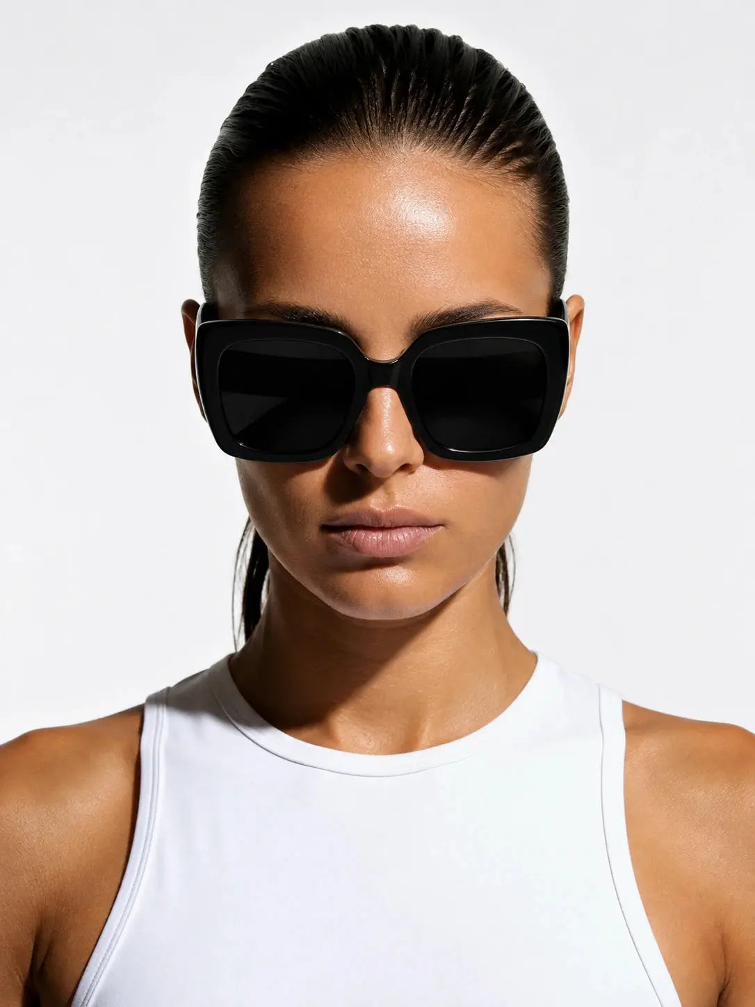 UltraLux Vision Sunglases shown in a lifestyle setting, full length view