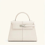 Close-up detail of White Valencia Bag