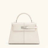 Close-up detail of White Valencia Bag