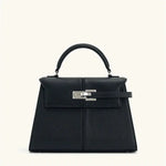 Front view of Black Valencia Bag