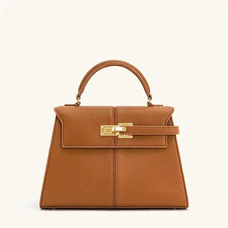 Front view of Brown Valencia Bag