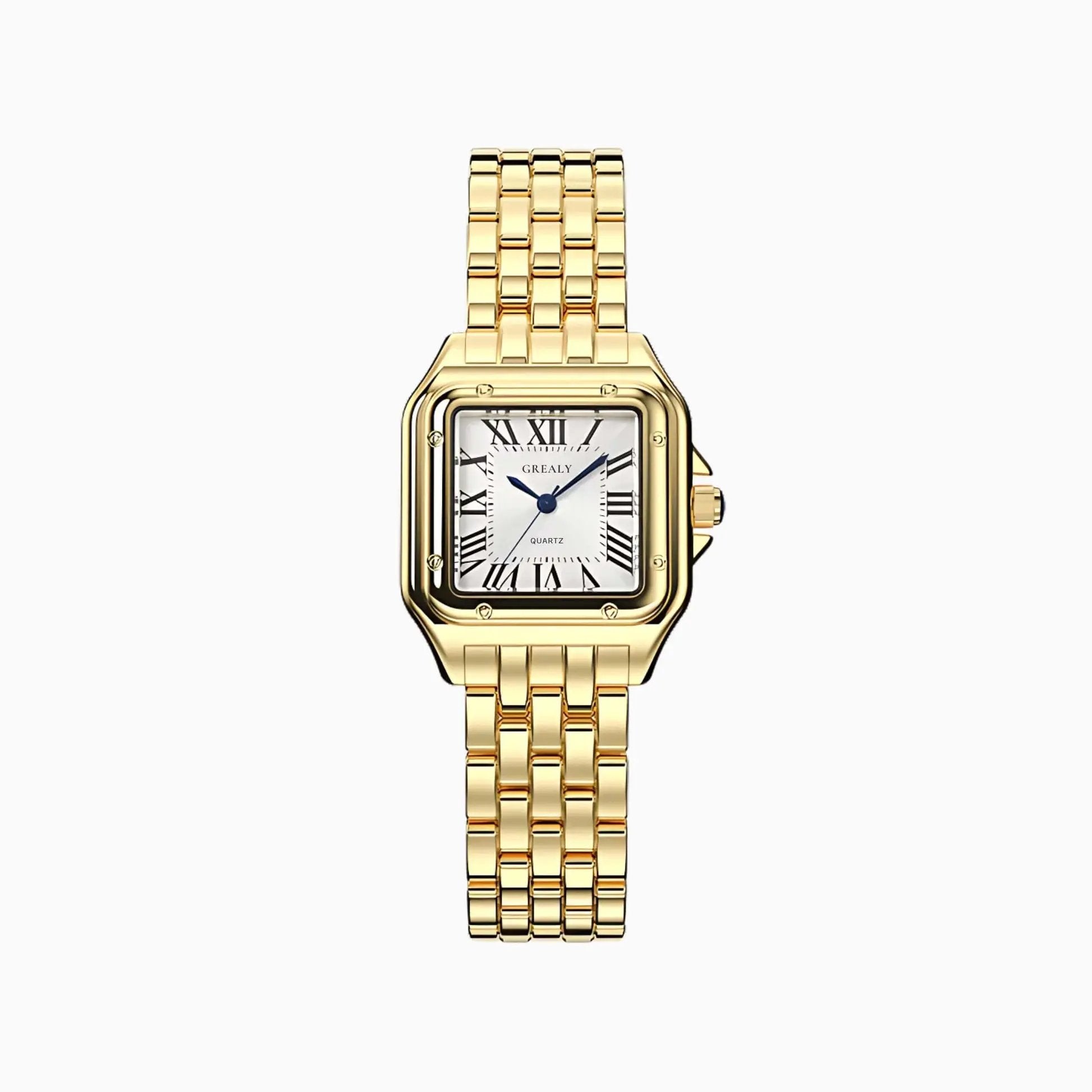 Front view of Gold Velora Watch
