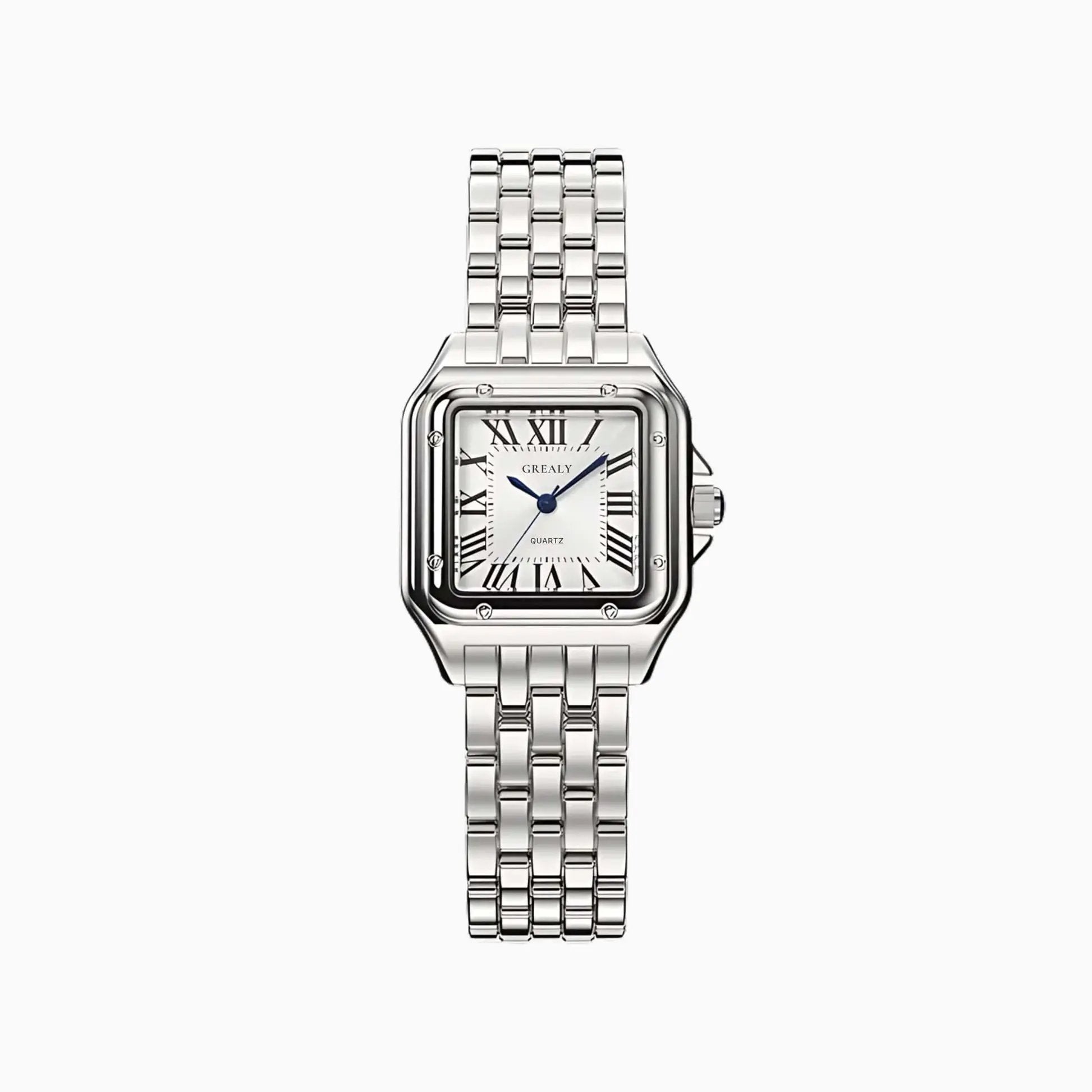 Side view of Silver Velora Watch