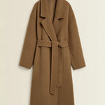Front view of Brown Velour Muse Coat