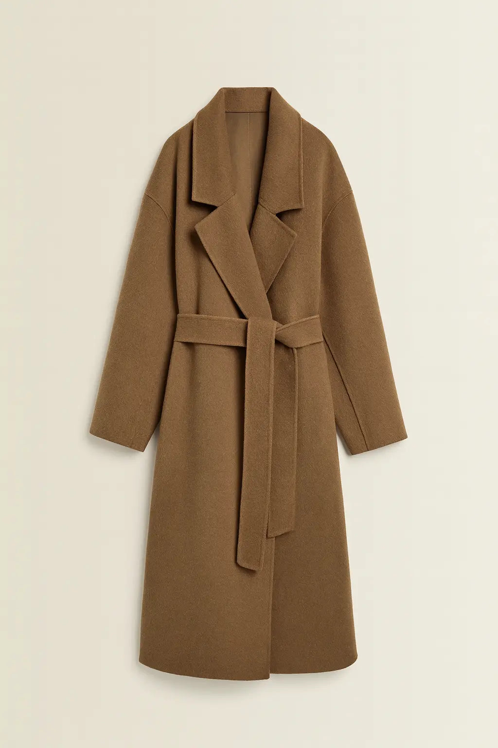 Front view of Brown Velour Muse Coat