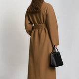 Velour Muse Coat shown in a lifestyle setting, alternate view