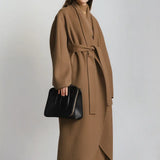 Velour Muse Coat shown in a lifestyle setting