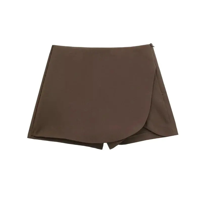 Front view of Dark Brown Vienna Shorts