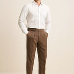 Vintage High-Waisted Slim Pants shown in a lifestyle setting, alternate view