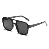 Three-quarter view of Vintage Square Sunglasses, opposite angle