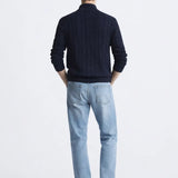 Back view of Vintage Turtleneck Sweater