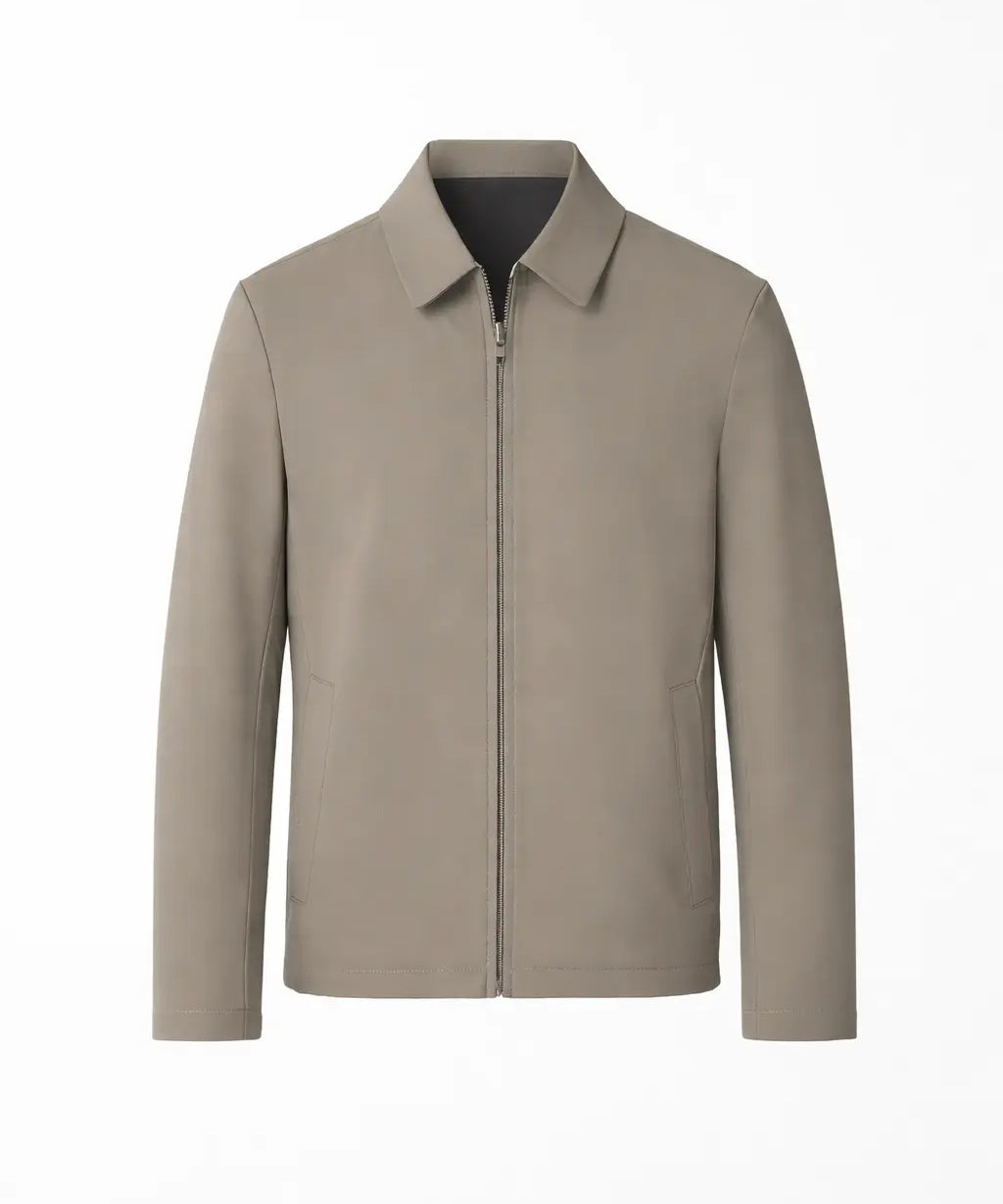Front view of Beige Virello Jacket