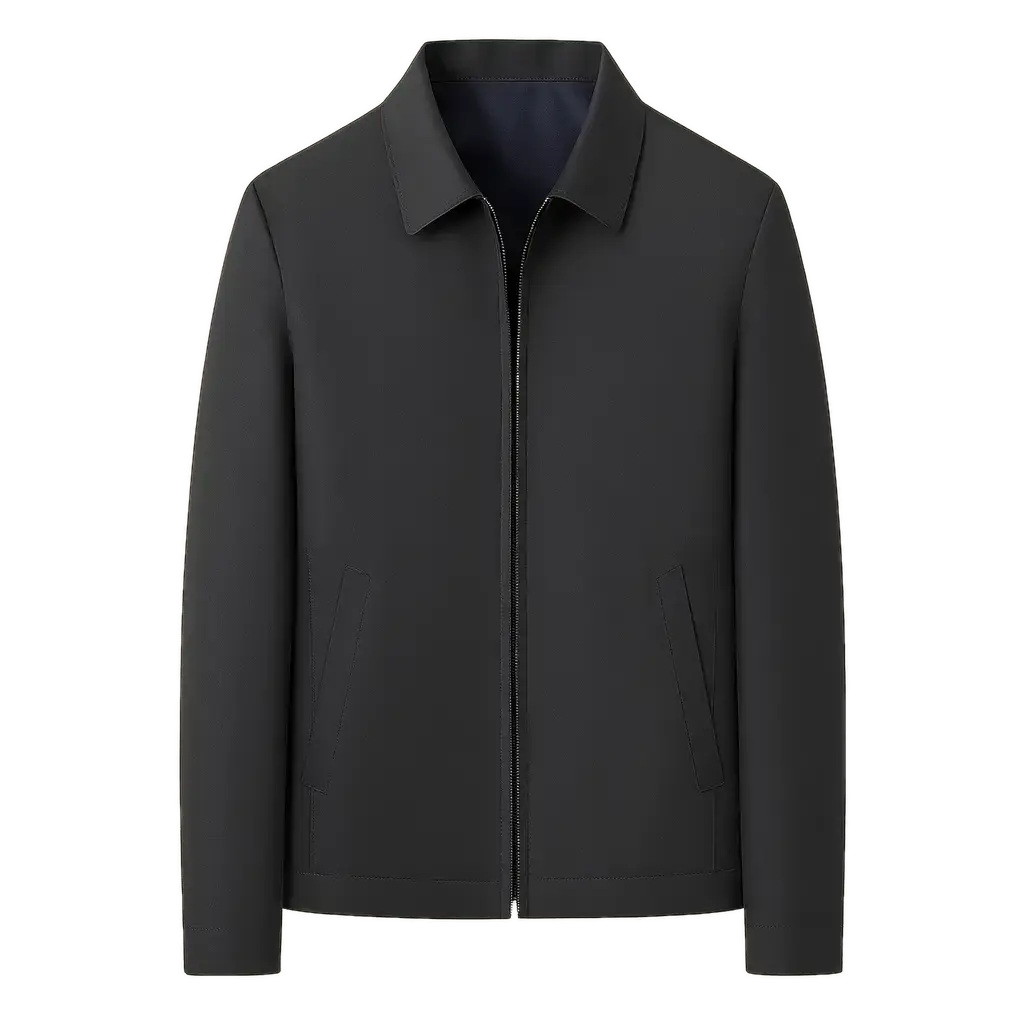 Front view of Black Virello Jacket