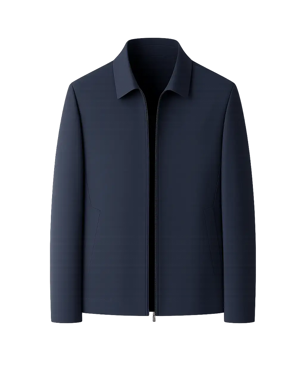 Front view of Navy Blue Virello Jacket