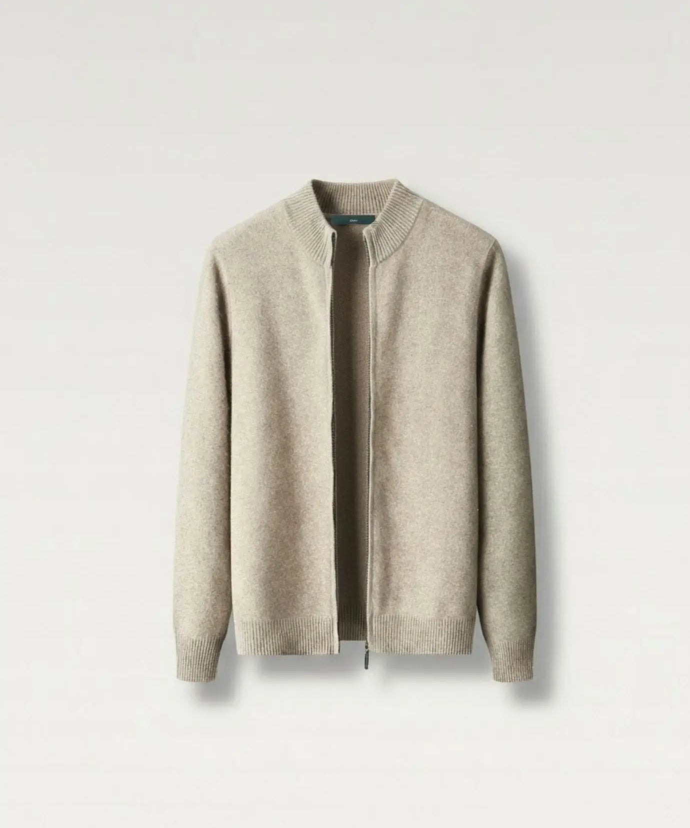 Front view of Camel Wool & Cashmere Set Jacket & Pants Smart Casual